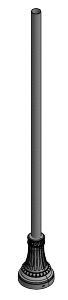 Huntington Aluminum Base Casting and Pole