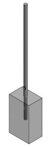 Round Straight Aluminum Embedded Poles