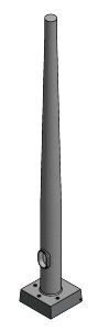 Round Tapered Aluminum Poles